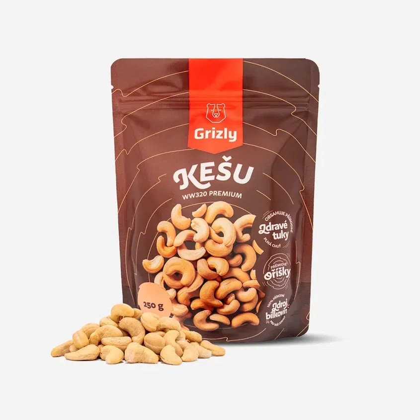 GRIZLY Kešu natural WW320 250g