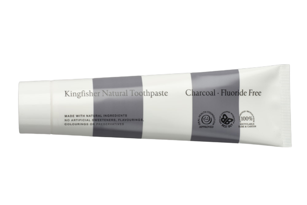 Kingfisher zubní pasta Charcoal bez fluoridu 100ml
