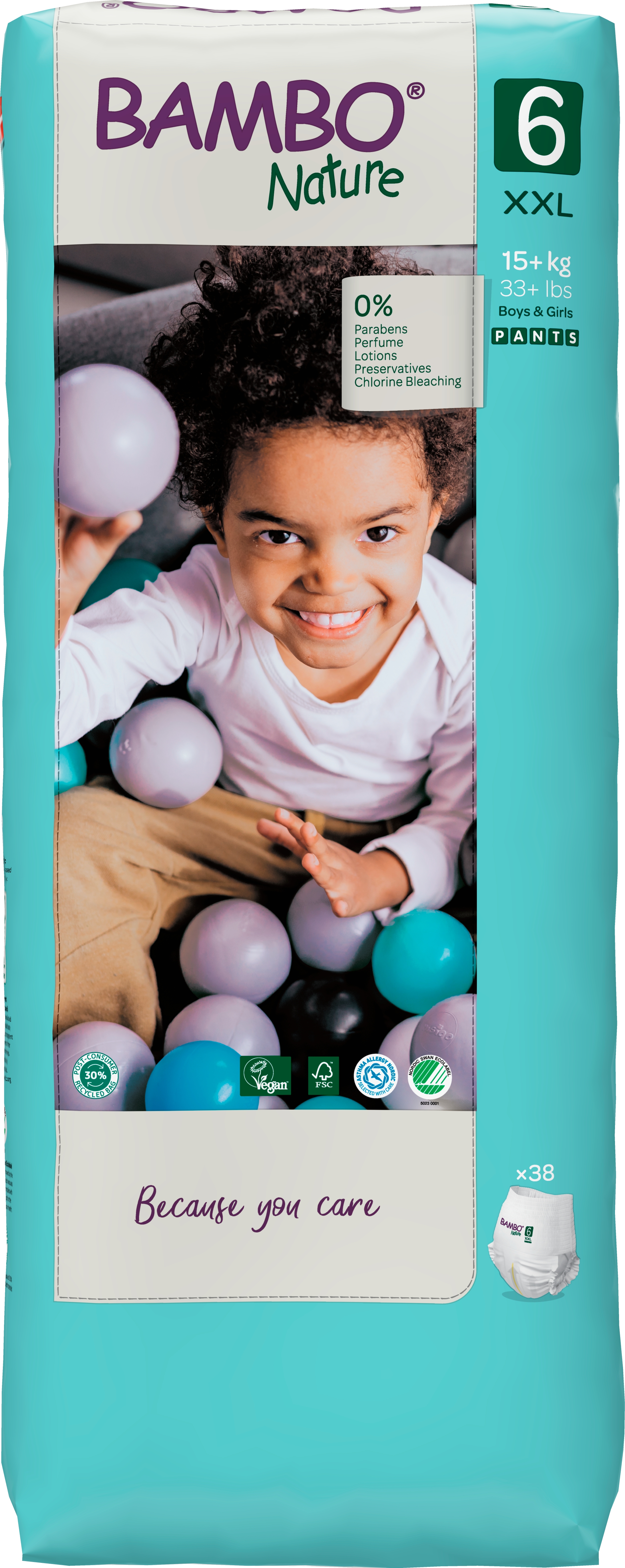 Bambo Nature PANTS 6, 15+ kg, 38ks
