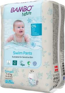 Bambo Nature Swim Pants S, 7-12 kg, 12ks plenkové kalhotky do vody