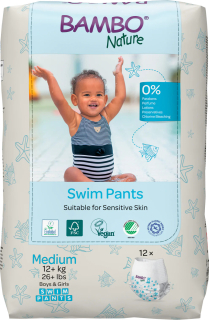 Bambo Nature Swim Pants M, 12+ kg, 12ks plenkové kalhotky do vody