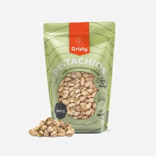 GRIZLY Pistácie pražené solené Jumbo, 500 g