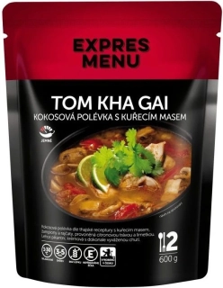 Expres menu Tom Kha Gai - kokosová polévka s kuřecím masem 600g