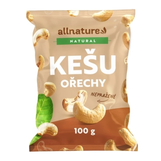 ALLNATURE Kešu nepražená jádra 100 g
