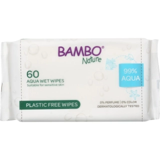ABENA Bambo Nature vlhčené ubrousky Aqua 60ks