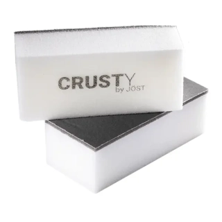 Crusty čistíčí houbička na sklo s nerezovou vatou